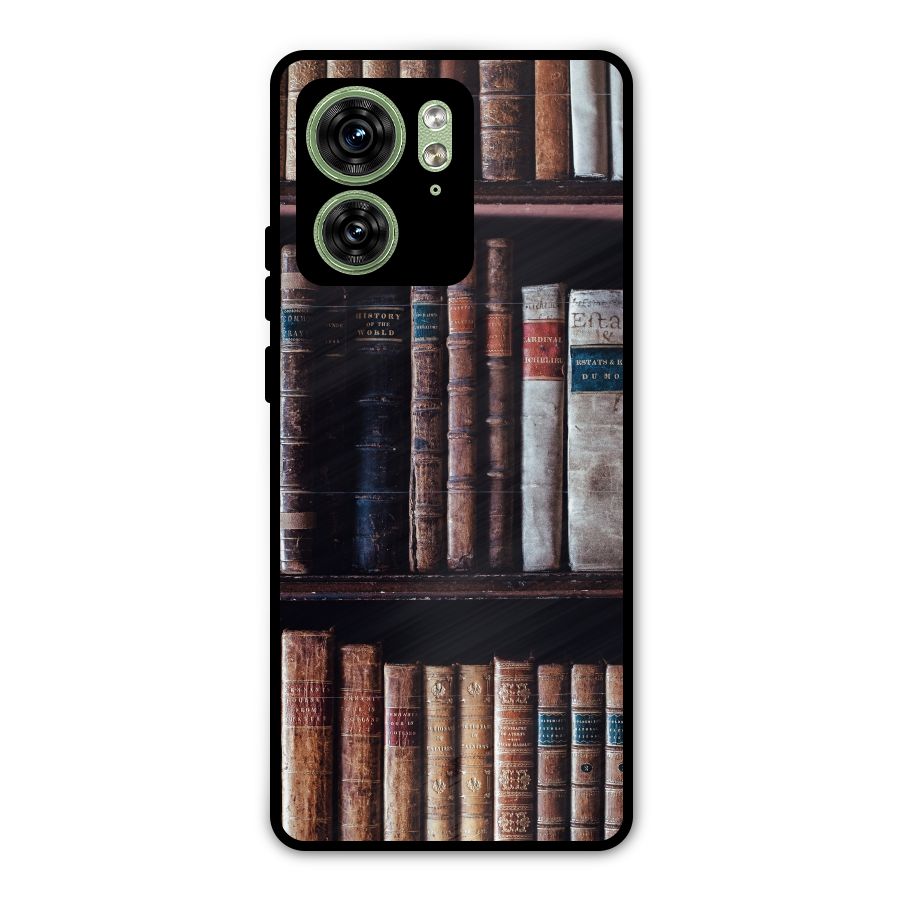 Library Love Metal Back Case for Motorola Edge 40 5G