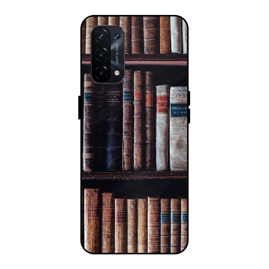 Library Love Metal Back Case for Oppo A74 5G