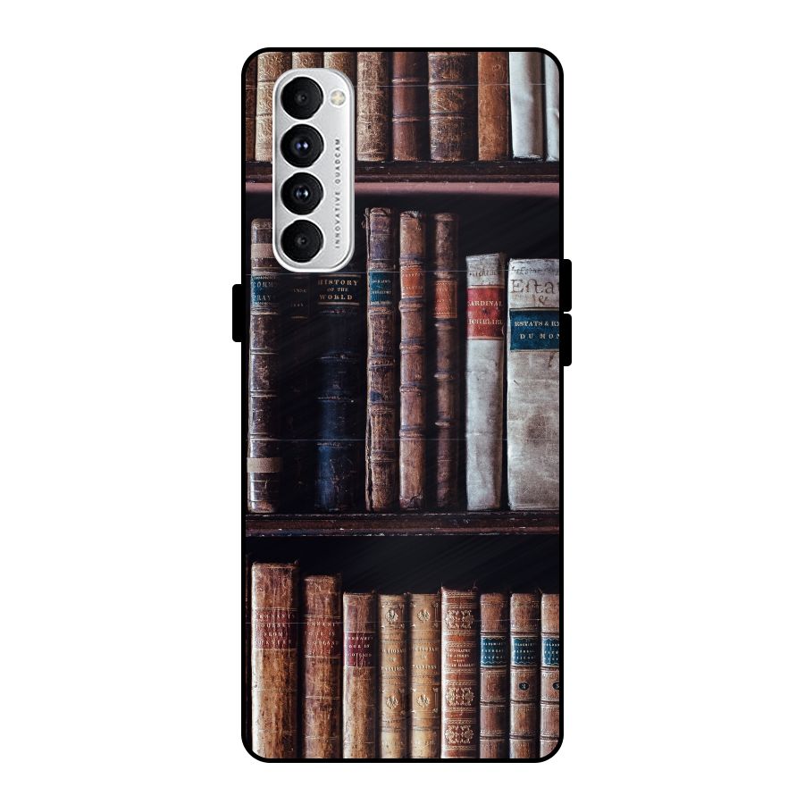 Library Love Metal Back Case for Oppo Reno4 Pro