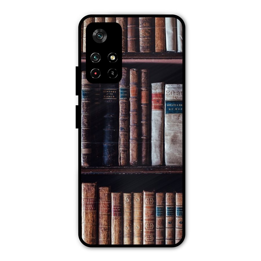 Library Love Metal Back Case for Redmi Note 11T 5G