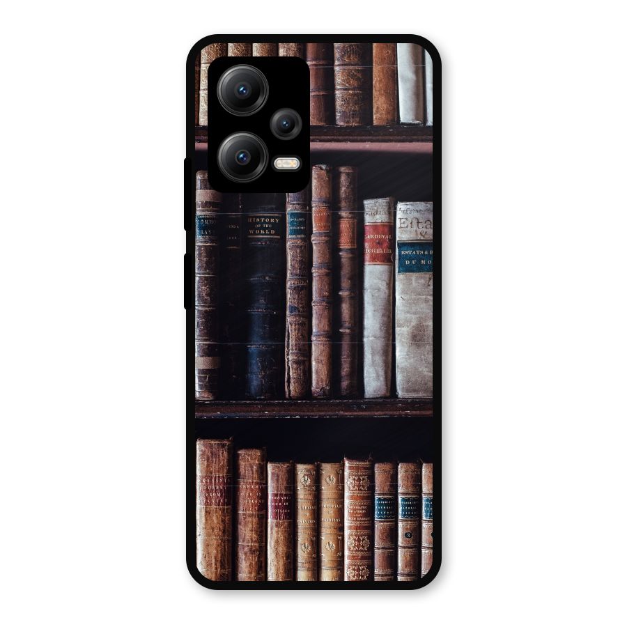 Library Love Metal Back Case for Redmi Note 12 5G
