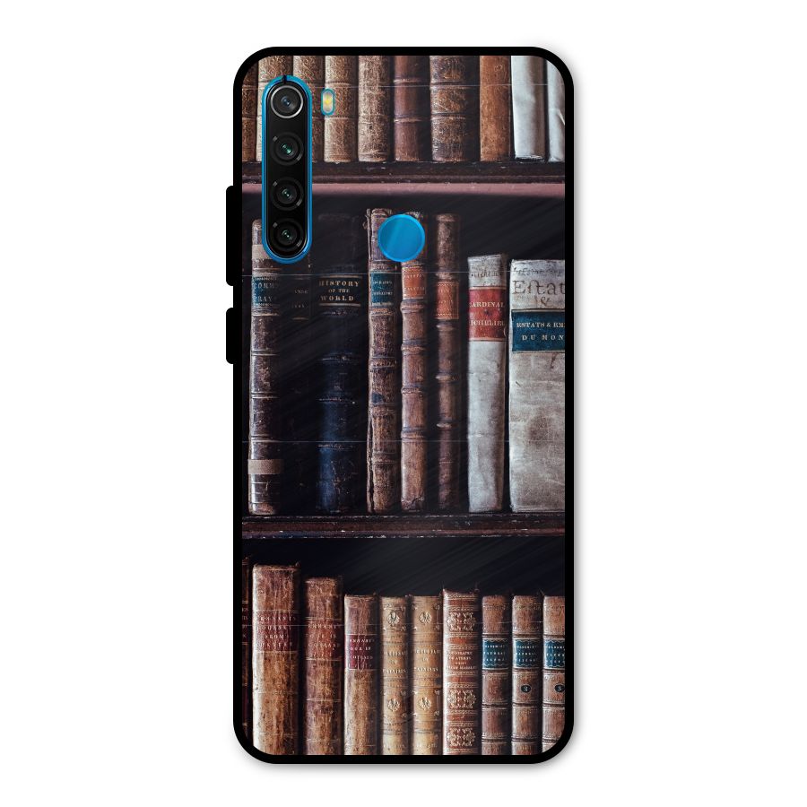 Library Love Metal Back Case for Redmi Note 8
