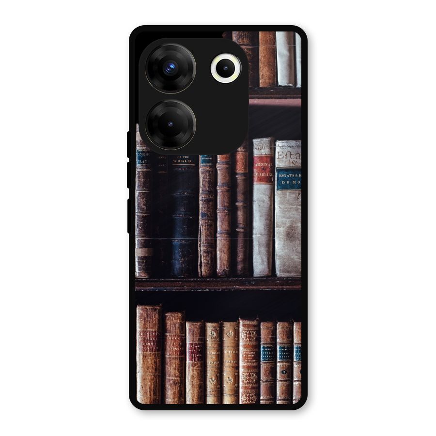 Library Love Metal Back Case for Tecno Camon 20 Pro