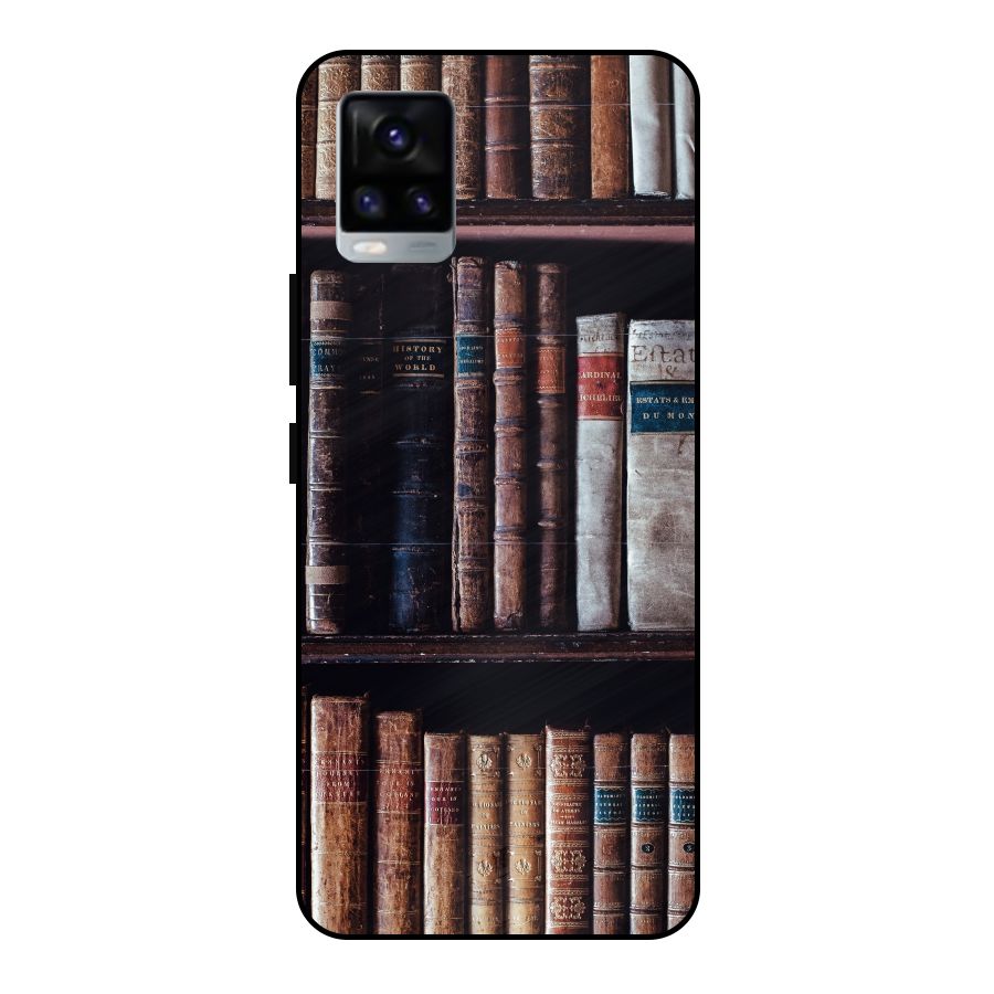 Library Love Metal Back Case for Vivo V20 2021