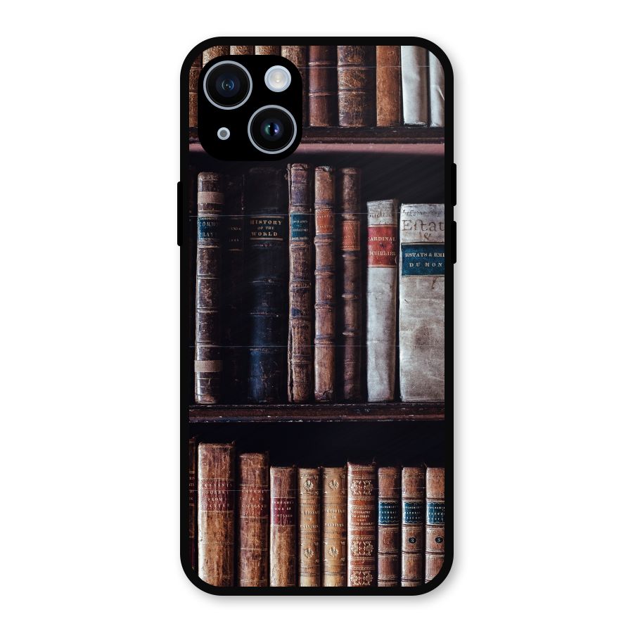Library Love Metal Back Case for iPhone 14