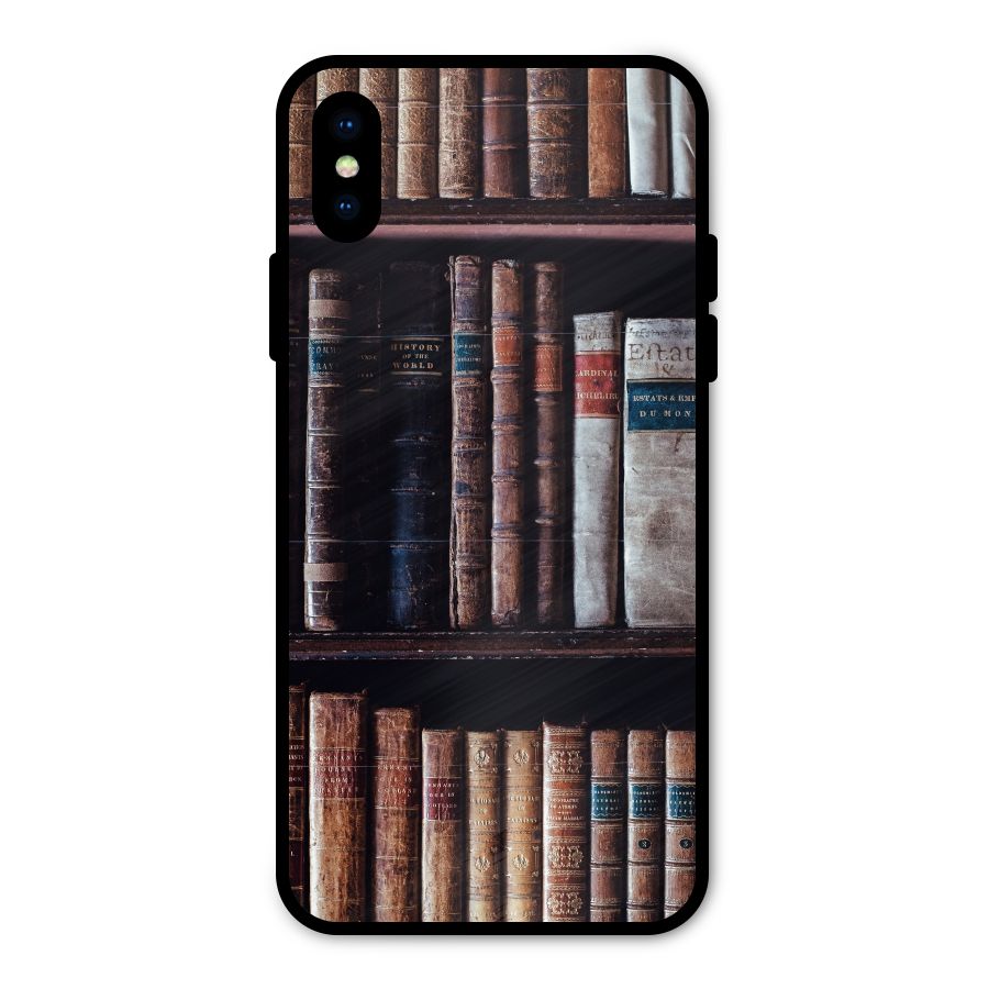 Library Love Metal Back Case for iPhone XS