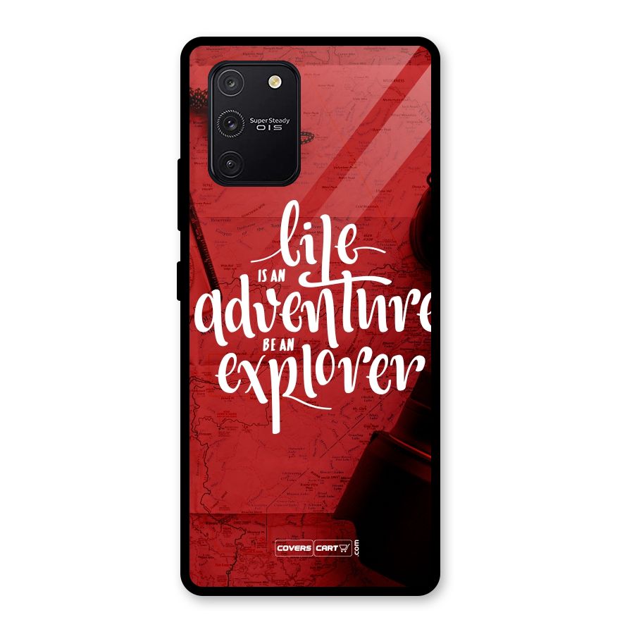 Life Adventure Explorer Glass Back Case for Galaxy S10 Lite