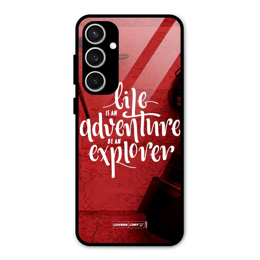 Life Adventure Explorer Glass Back Case for Galaxy S23 FE