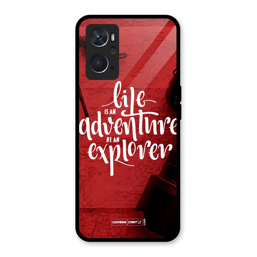 Life Adventure Explorer Glass Back Case for Oppo K10 4G