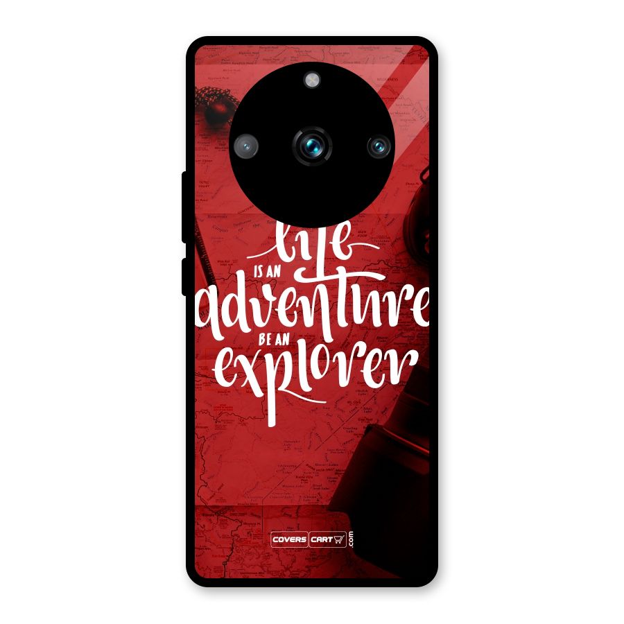 Life Adventure Explorer Glass Back Case for Realme 11 Pro