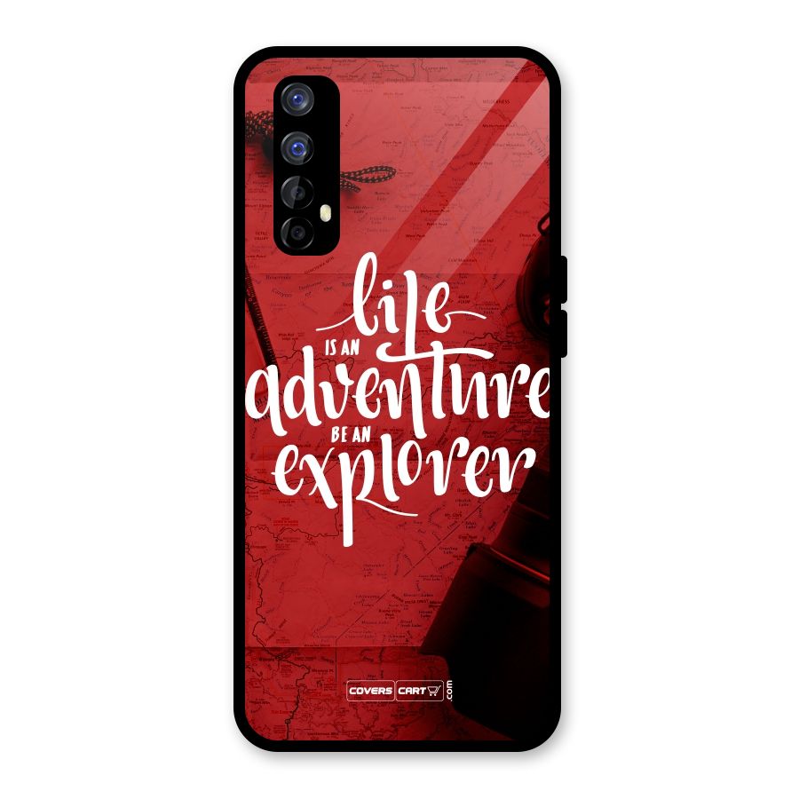 Life Adventure Explorer Glass Back Case for Realme Narzo 20 Pro