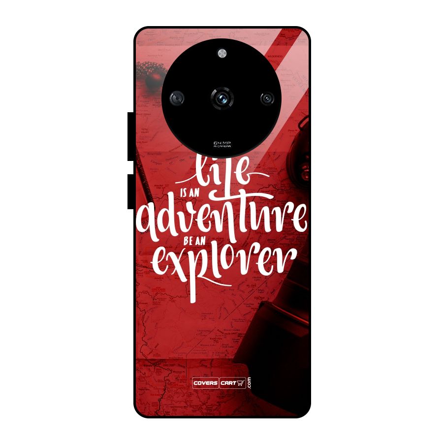 Life Adventure Explorer Glass Back Case for Realme Narzo 60 5G