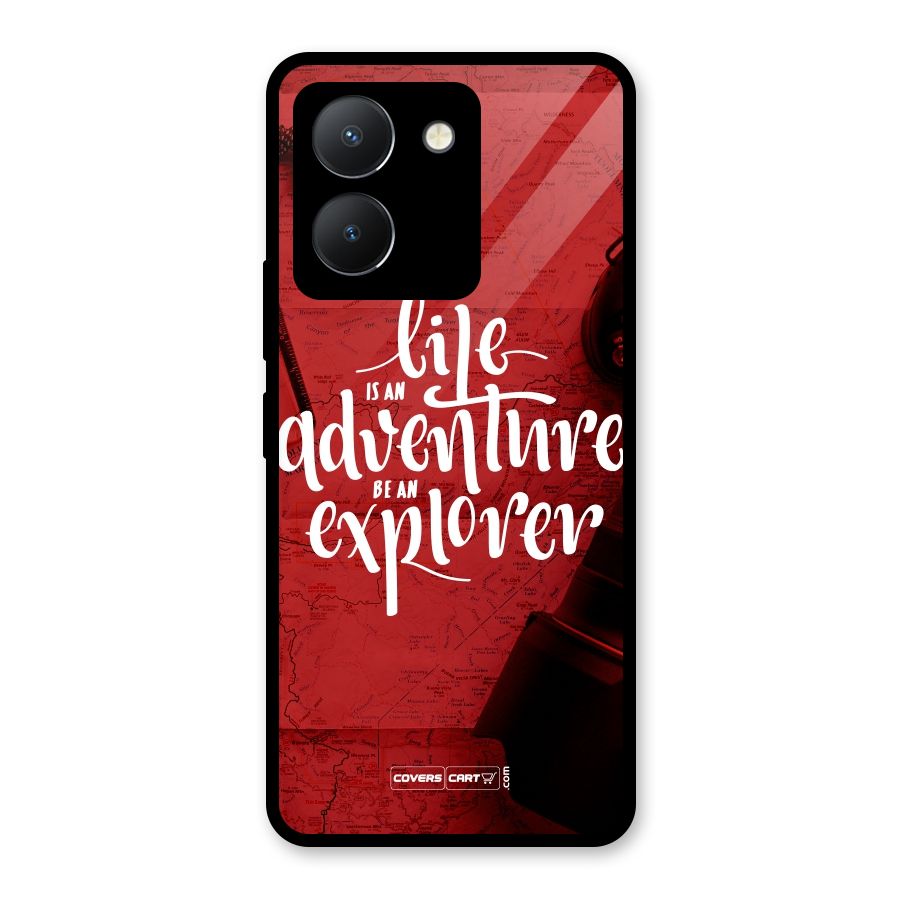 Life Adventure Explorer Glass Back Case for Vivo Y36