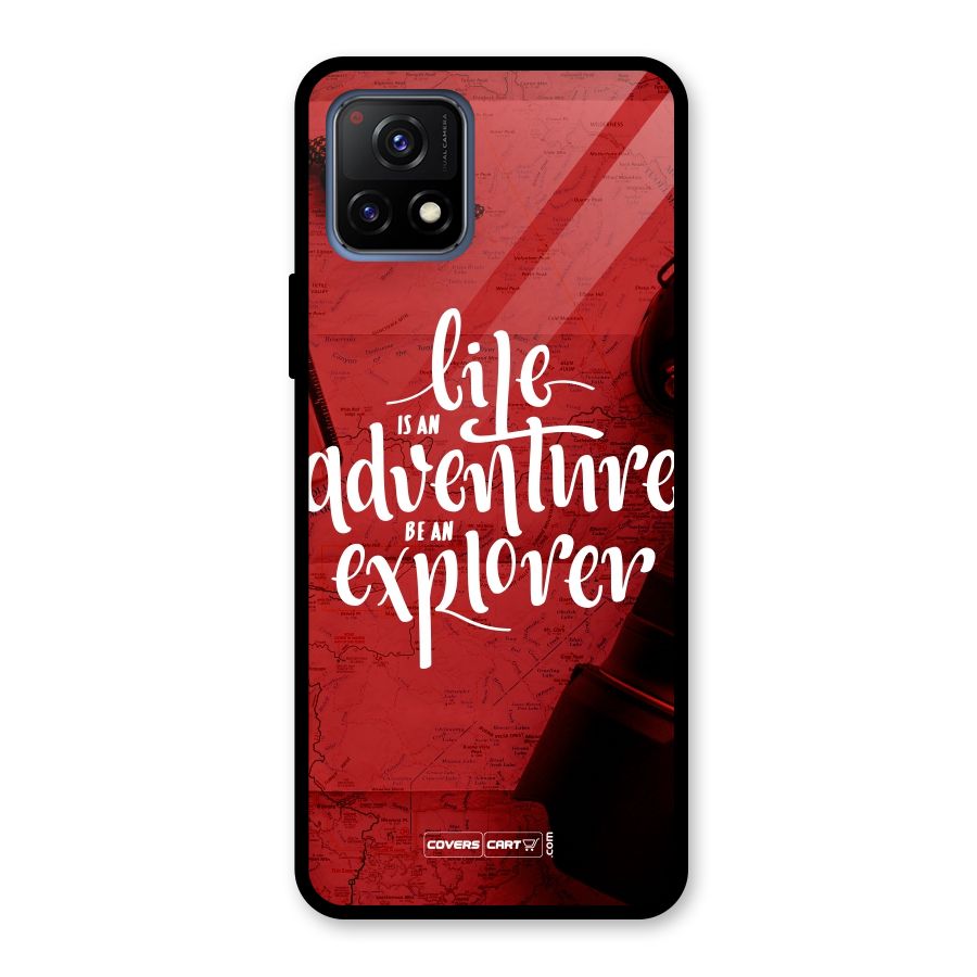 Life Adventure Explorer Glass Back Case for Vivo Y72 5G