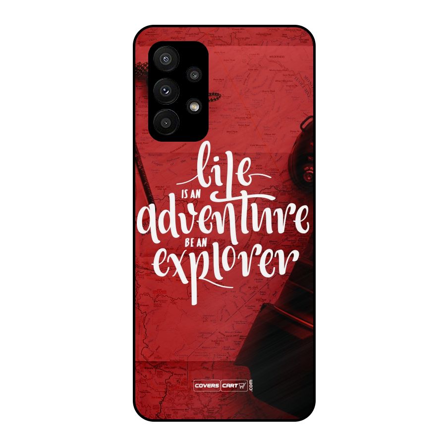 Life Adventure Explorer Metal Back Case for Galaxy A23