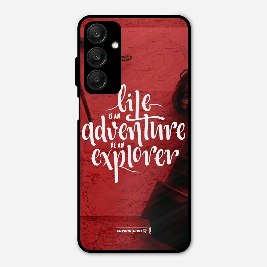 Life Adventure Explorer Metal Back Case for Galaxy A25 5G