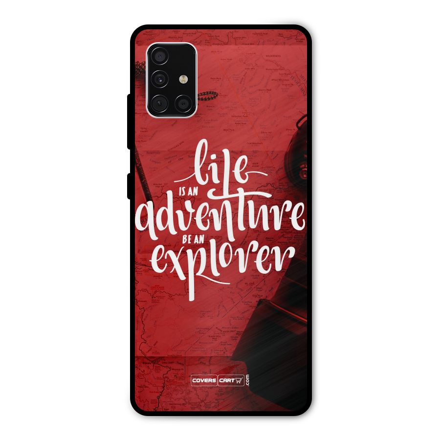 Life Adventure Explorer Metal Back Case for Galaxy A51