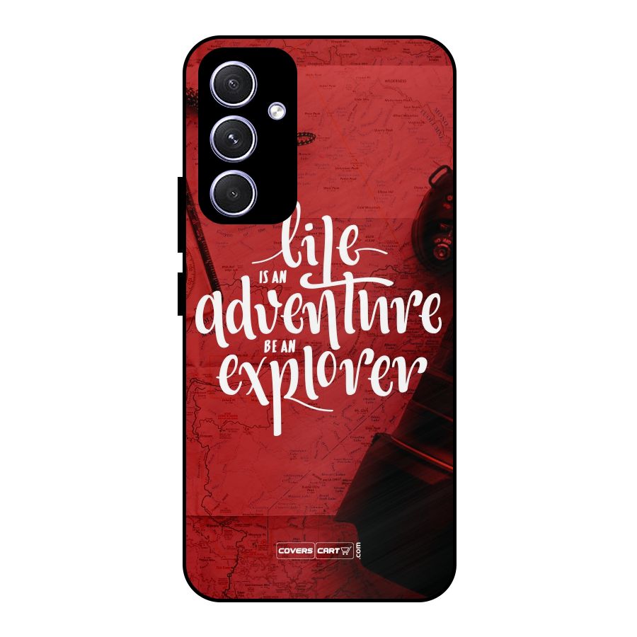 Life Adventure Explorer Metal Back Case for Galaxy A54
