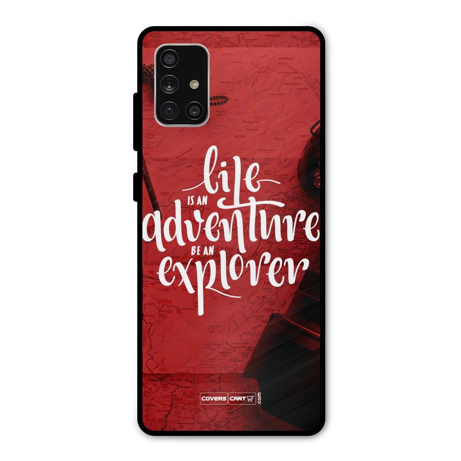 Life Adventure Explorer Metal Back Case for Galaxy A71