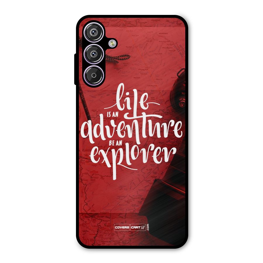 Life Adventure Explorer Metal Back Case for Galaxy F15