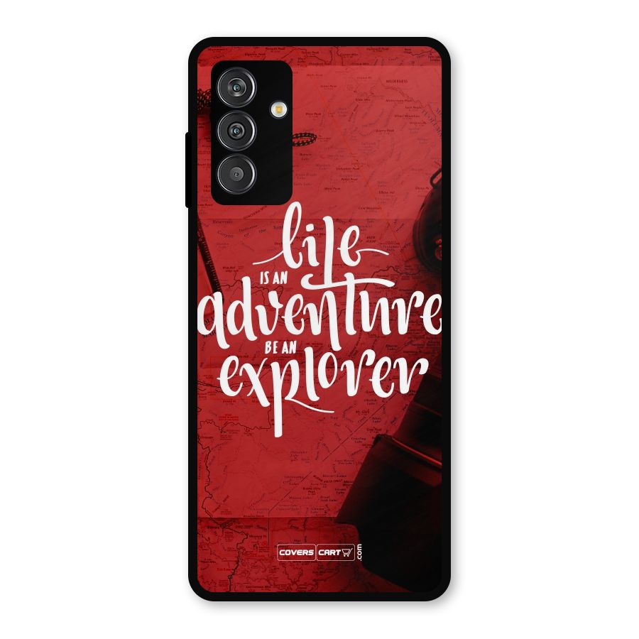 Life Adventure Explorer Metal Back Case for Galaxy M14 5G