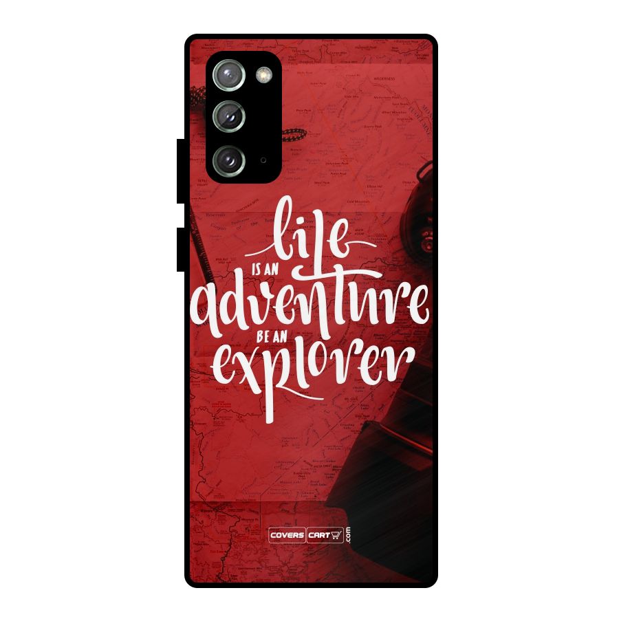 Life Adventure Explorer Metal Back Case for Galaxy Note 20
