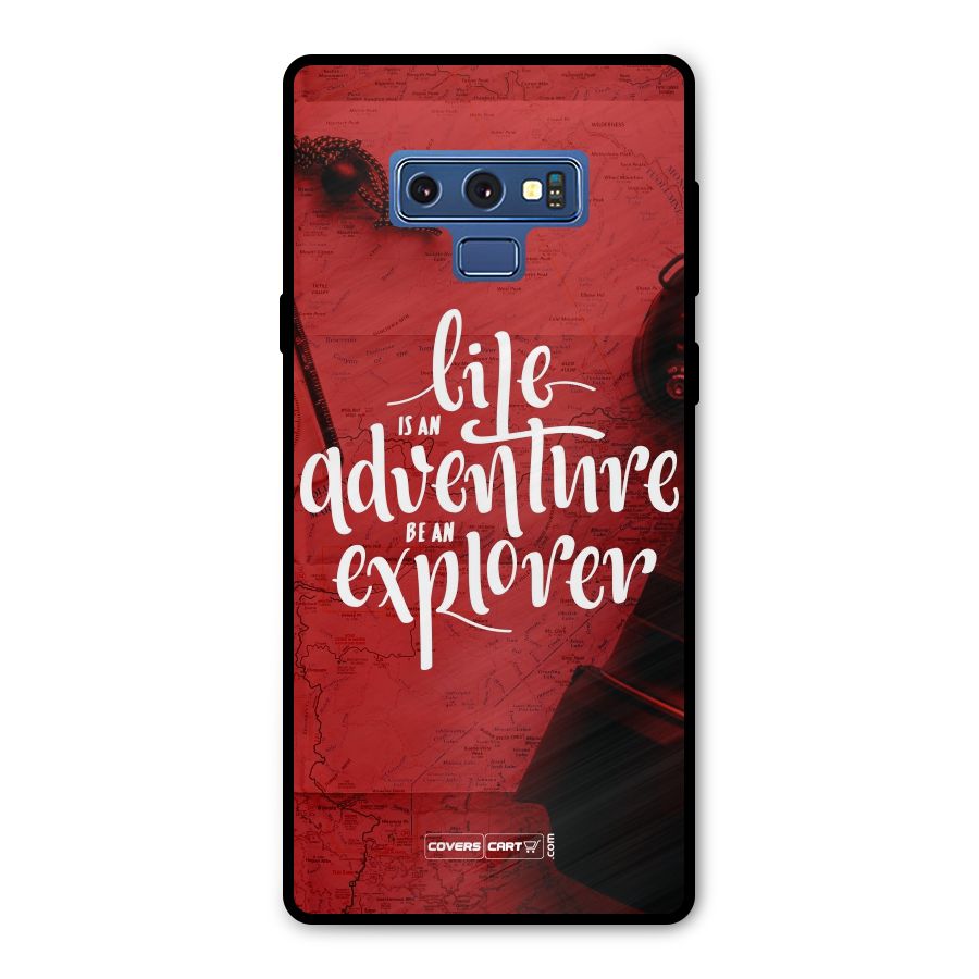 Life Adventure Explorer Metal Back Case for Galaxy Note 9