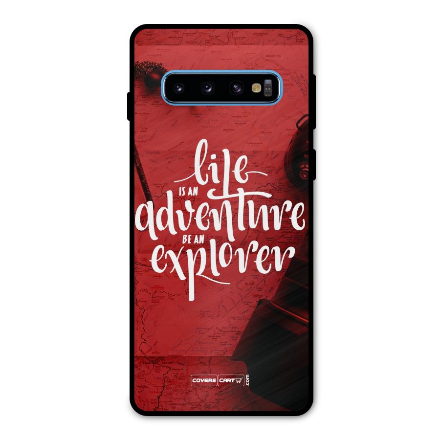 Life Adventure Explorer Metal Back Case for Galaxy S10
