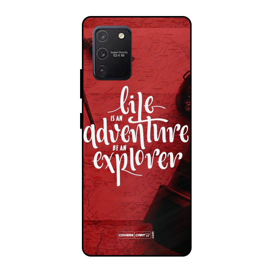 Life Adventure Explorer Metal Back Case for Galaxy S10 Lite
