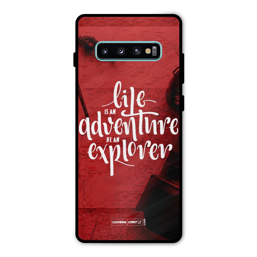 Life Adventure Explorer Metal Back Case for Galaxy S10 Plus