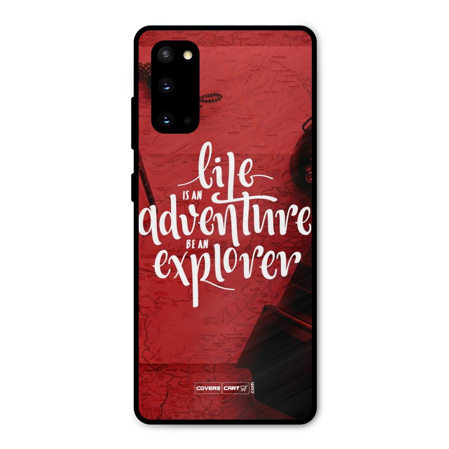 Life Adventure Explorer Metal Back Case for Galaxy S20