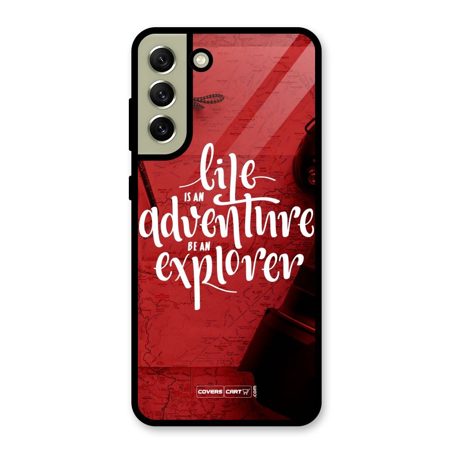 Life Adventure Explorer Metal Back Case for Galaxy S21 FE 5G (2023)