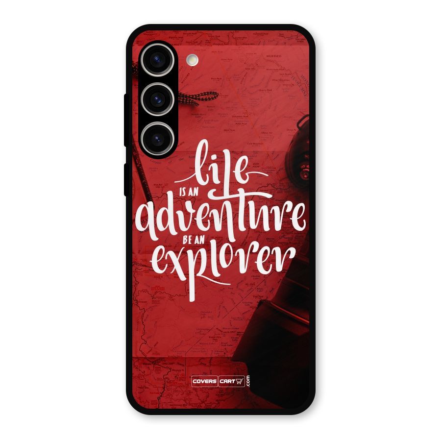 Life Adventure Explorer Metal Back Case for Galaxy S23 Plus