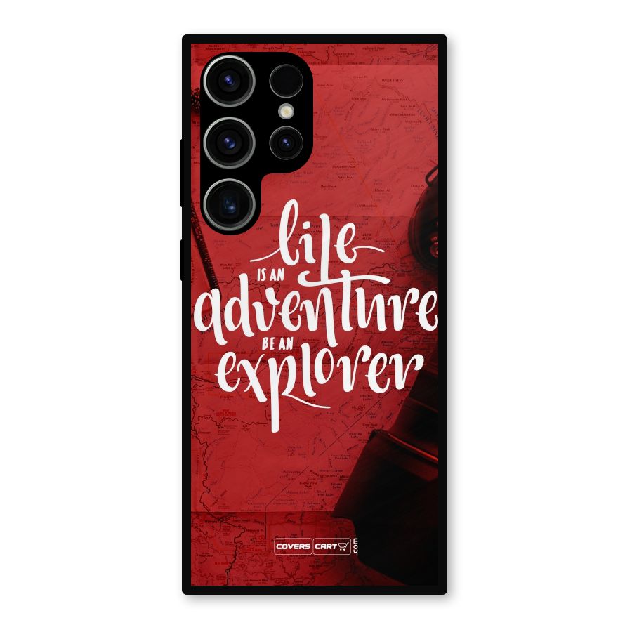 Life Adventure Explorer Metal Back Case for Galaxy S23 Ultra
