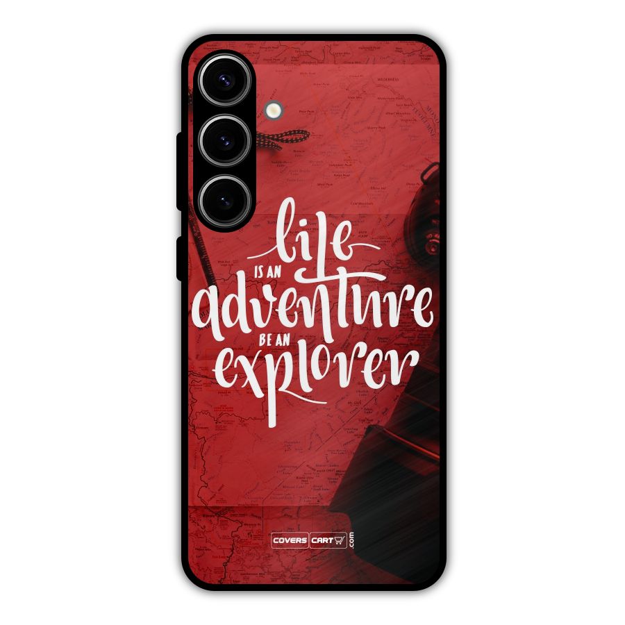 Life Adventure Explorer Metal Back Case for Galaxy S24 Plus