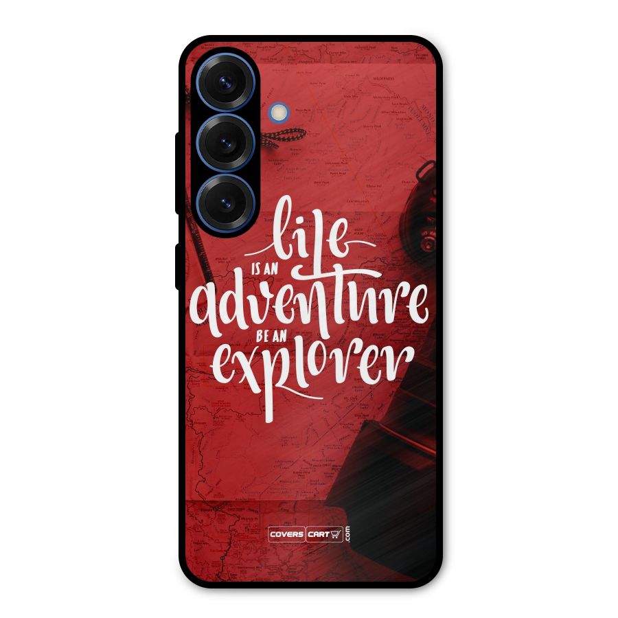 Life Adventure Explorer Metal Back Case for Galaxy S25