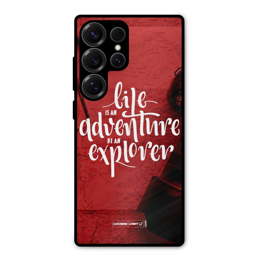 Life Adventure Explorer Metal Back Case for Galaxy S25 Ultra