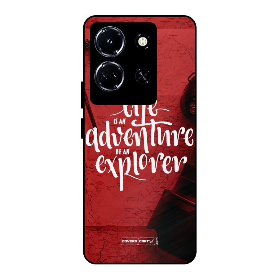 Life Adventure Explorer Metal Back Case for Infinix Note 30 5G