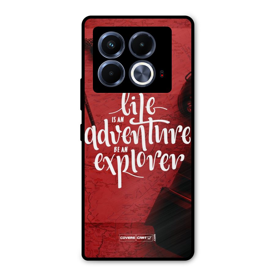 Life Adventure Explorer Metal Back Case for Infinix Note 40 5G