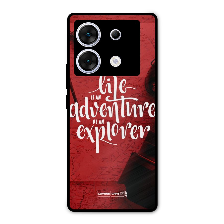 Life Adventure Explorer Metal Back Case for Infinix Zero 30 5G