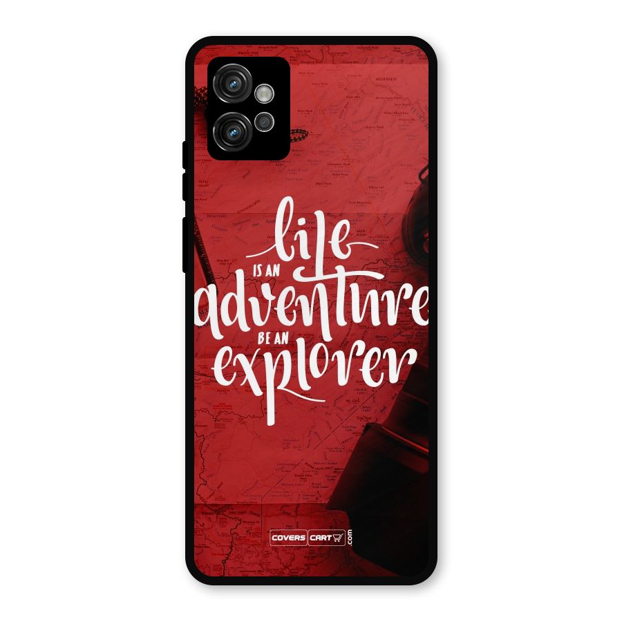 Life Adventure Explorer Metal Back Case for Moto G32