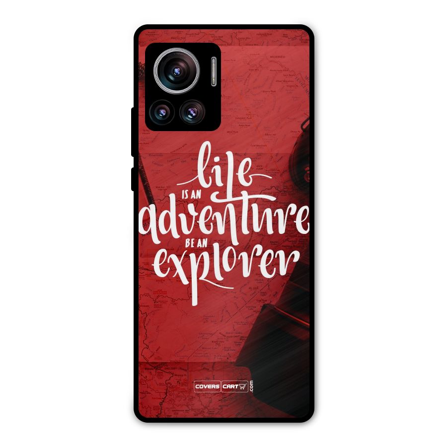 Life Adventure Explorer Metal Back Case for Motorola Edge 30 Ultra