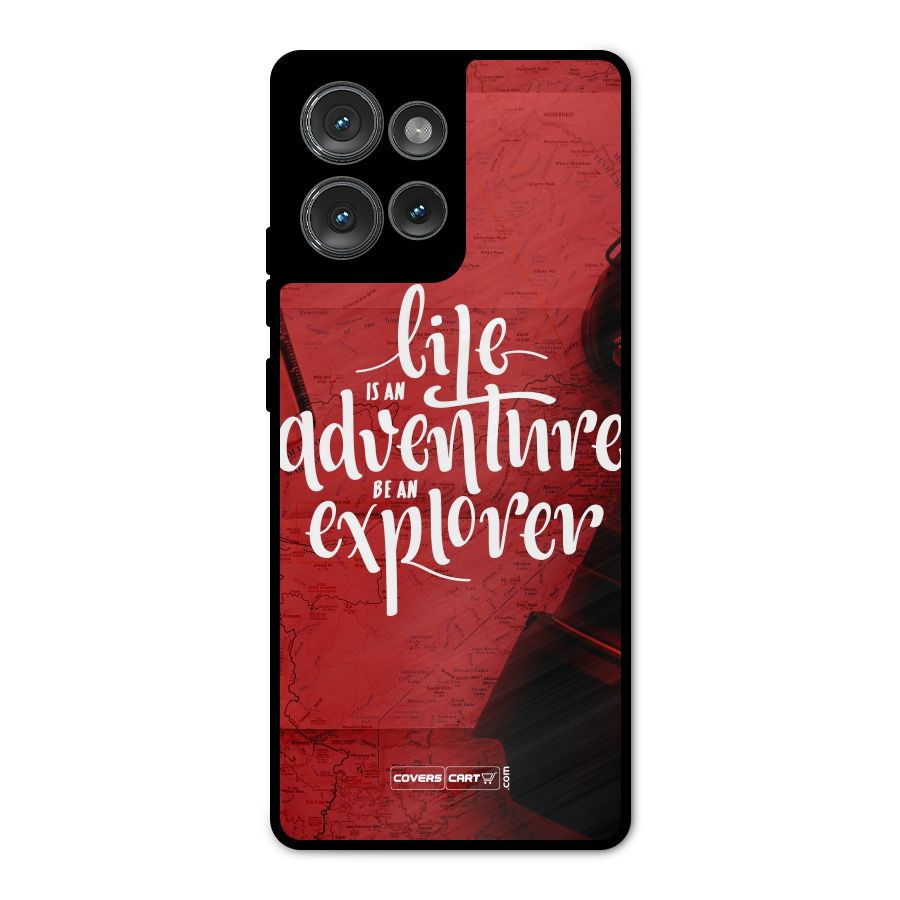 Life Adventure Explorer Metal Back Case for Motorola Edge 50