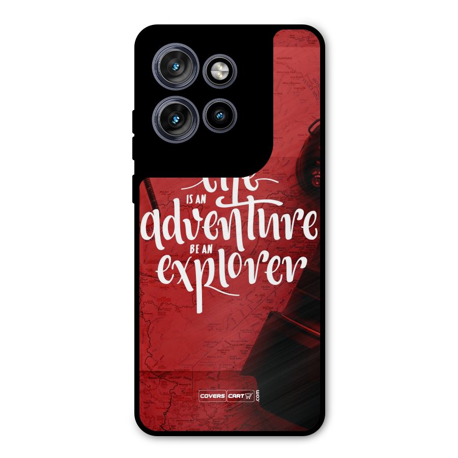 Life Adventure Explorer Metal Back Case for Motorola Edge 50 Neo