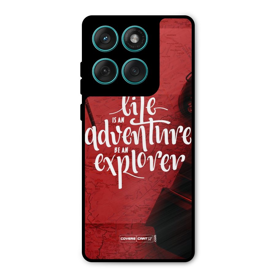 Life Adventure Explorer Metal Back Case for Motorola Edge 60