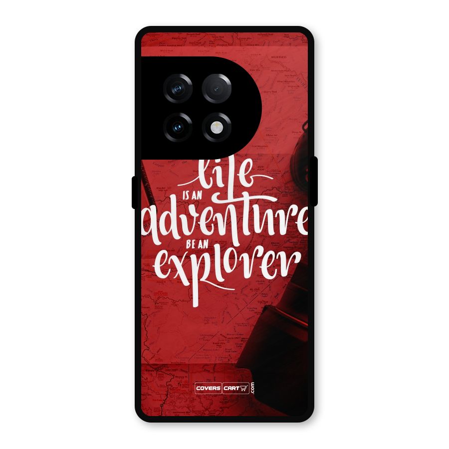 Life Adventure Explorer Metal Back Case for OnePlus 11R
