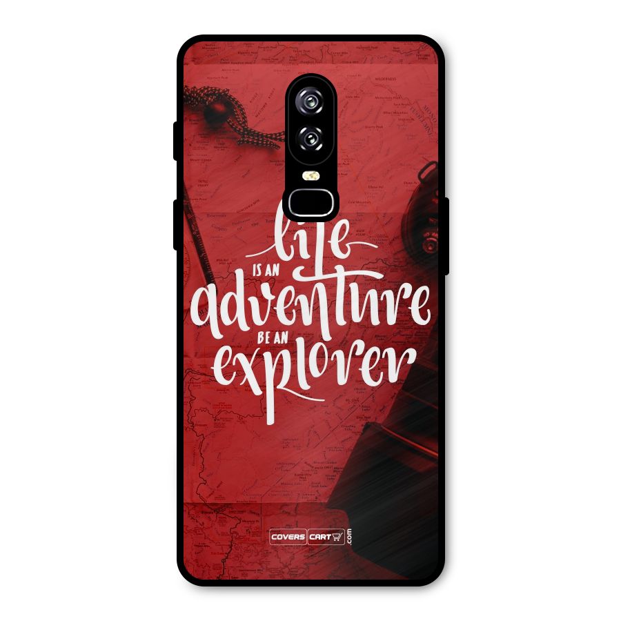 Life Adventure Explorer Metal Back Case for OnePlus 6