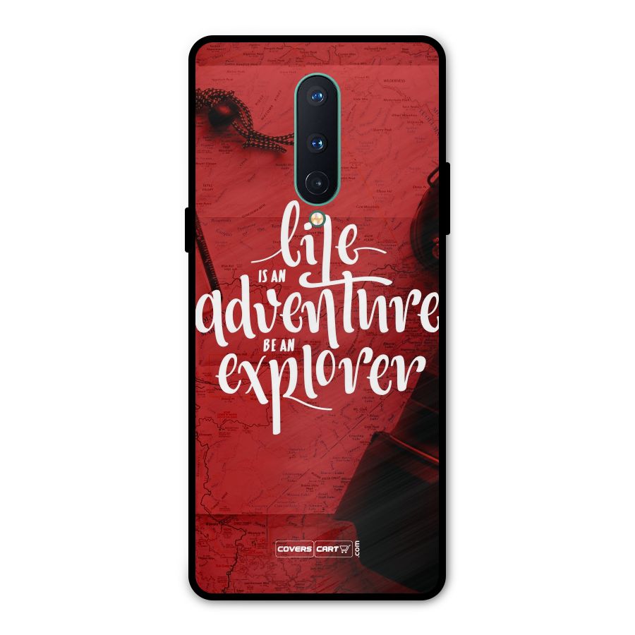 Life Adventure Explorer Metal Back Case for OnePlus 8