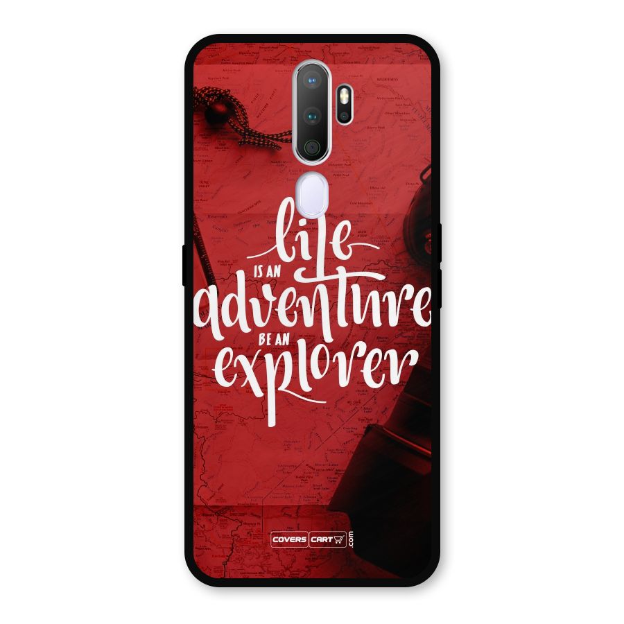 Life Adventure Explorer Metal Back Case for Oppo A5 (2020)