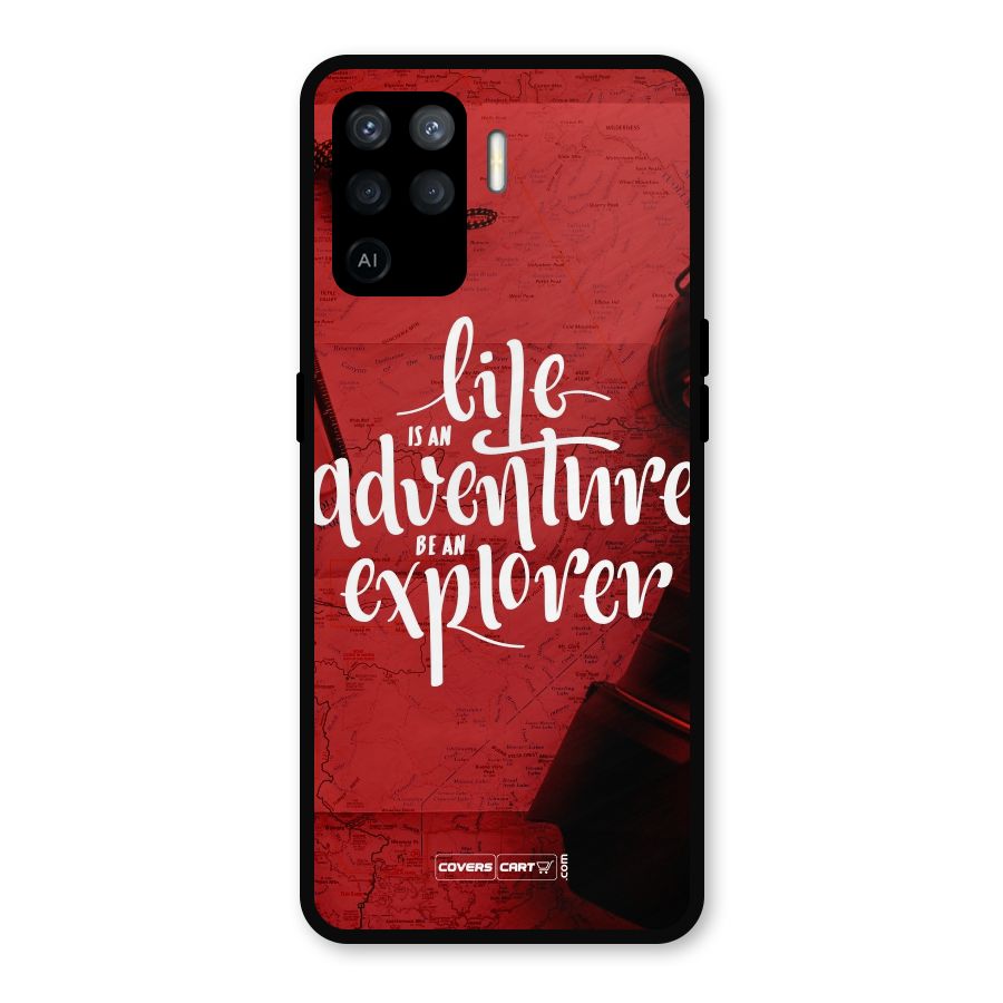 Life Adventure Explorer Metal Back Case for Oppo F19 Pro